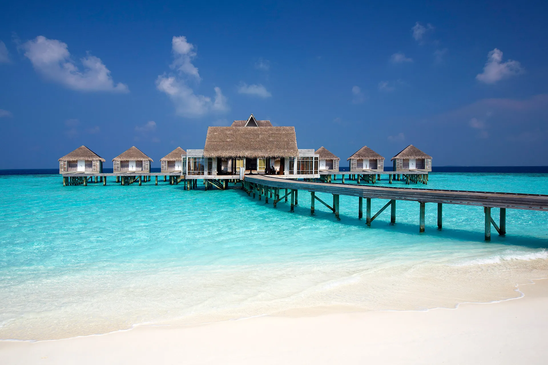 Spa über maledivischer Lagune